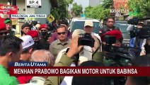 Kunker ke Pekalongan, Menhan Prabowo Bagikan 110 Motor untuk Babinsa
