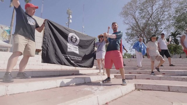 New Guinness World Record: British adventurer visits seven wonders of the world in less than a week