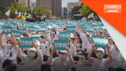 Jururawat Korea Selatan mogok, PM tidak lulus akta naik gaji