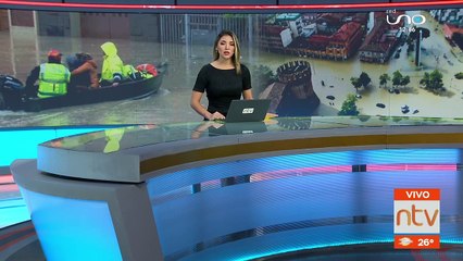 Boliviana rescatada en las inundaciones de Italia