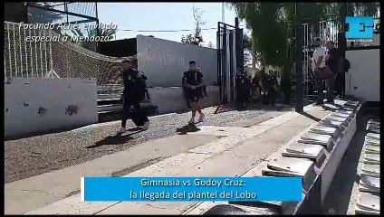 Gimnasia vs Godoy Cruz: llegada del plantel del Lobo