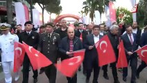Samsun'da 1919 metrelik dev Türk bayrağıyla yürüyüş gerçekleştirildi