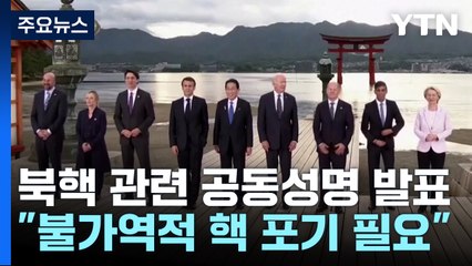 '완전하고 검증 가능하며 불가역적 핵 포기' 촉구 / YTN