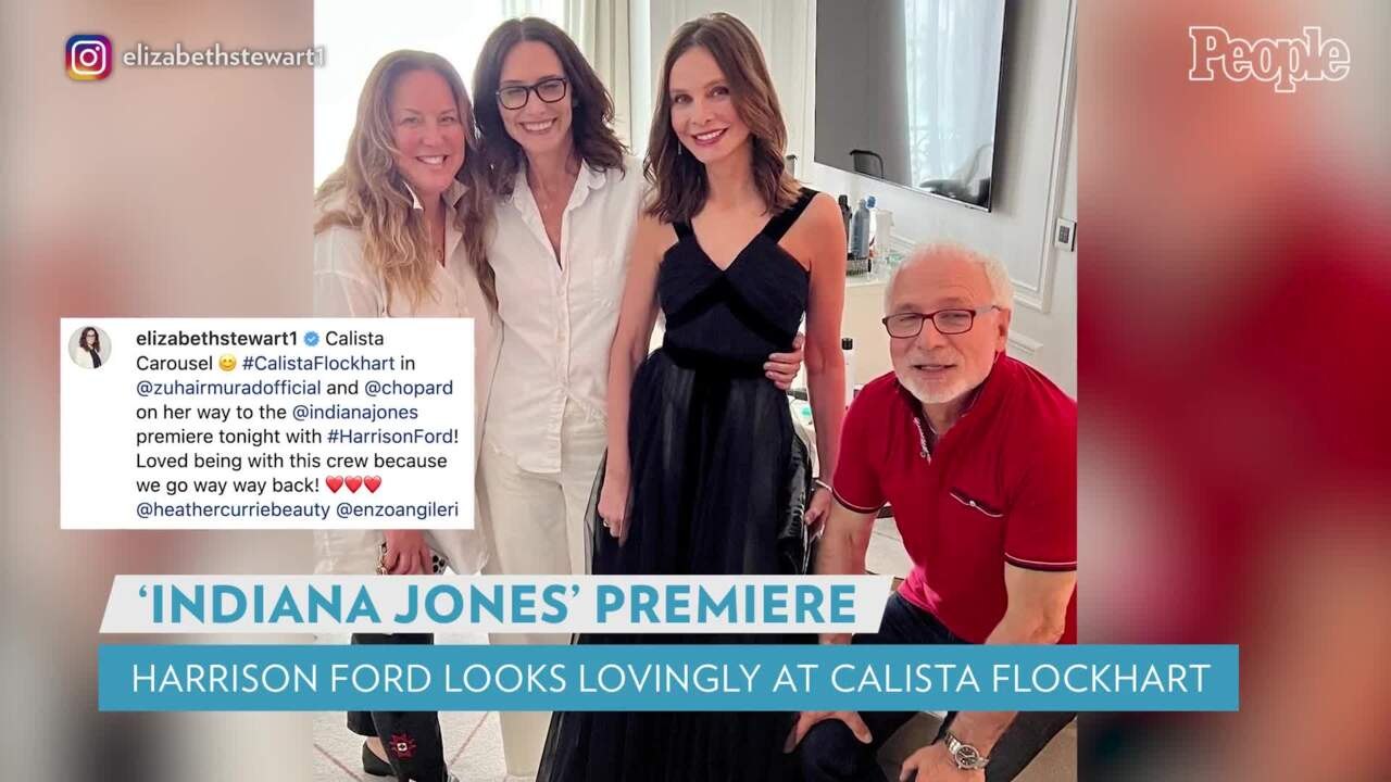 Harrison Ford and Calista Flockhart Share Sweet Moment Ahead of 'Indiana Jones' Premiere