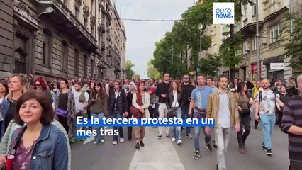 Miles de personas piden al Gobierno Serbio que tome medidas por el aumento de la violencia