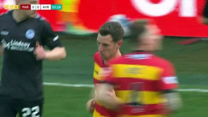 Partick Thistle Vs Ayr United semi final 1 leg 1 half