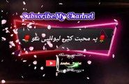 Nazar mi chi pa stargo | Pashto poetry | pashto black screen status | ansha__typist.