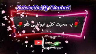 Nazar mi chi pa stargo | Pashto poetry | pashto black screen status | ansha__typist.