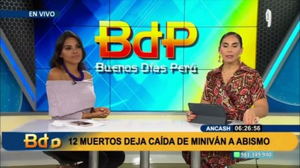 Áncash: Caída de miniván en un abismo deja 12 personas muertas