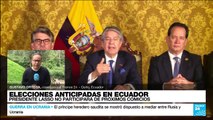 Informe desde Quito: Guillermo Lasso asegura que no buscará la reelección en Ecuador