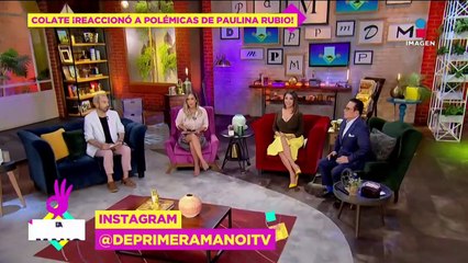 Скачать видео: Colate reacciona a polémica de Paulina Rubio con las 'piedras'