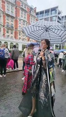 Dress Covered in Princess Diana Portraits Spotted at Coronation