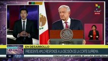 México: Pdte. Andrés Manuel López Obrador rechaza fallo de la Corte Suprema de Justicia