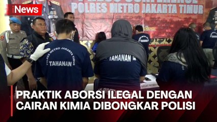 Polisi Bongkar Praktik Aborsi Ilegal dengan Cairan Kimia di Duren Sawit