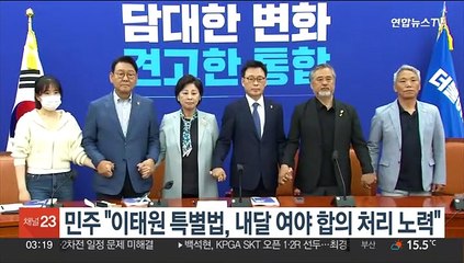 민주 "이태원 참사 특별법, 내달 중 여야 합의 처리 노력"