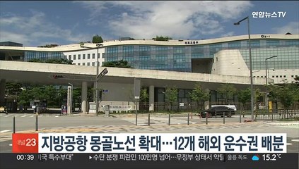 지방공항 몽골노선 확대…12개 해외 운수권 배분