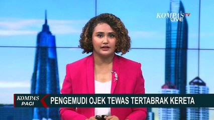 Hampir Ditabrak Kereta Jurusan Merak-Rangkasbitung, Penumpang Ojek Daring Lompat dari Motor