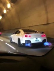 Nissan GTR  Sound & Fire Shot