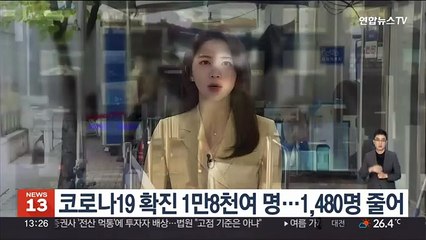 코로나19 확진 1만8천여 명…1,480명 줄어