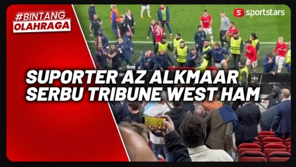 Rusuh! Suporter AZ Alkmaar Ribut dengan Pemain West Ham United di Semifinal Piala Konferensi Eropa