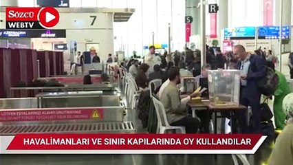 Скачать видео: Havalimanları ve sınır kapılarında oy verme işlemi başladı