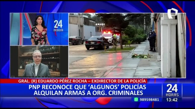 Pérez Rocha: Miembros de la PNP y las FF.AA. estarían vendiendo armas a extorsionadores