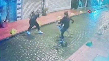 İstanbul'da palalı otoparkçı dehşeti kamerada