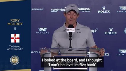 McIlroy surprised to be in PGA Championship contention