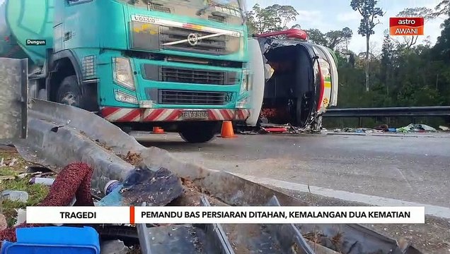 Pemandu bas persiaran ditahan, kemalangan dua kematian