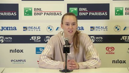 WTA - Rome 2023 - Elena Rybakina : "I came to this tournament without great expectations and I am in the final"