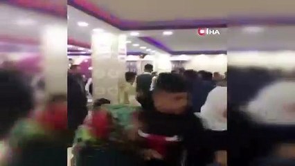 Düğün salonu savaş alanına döndü