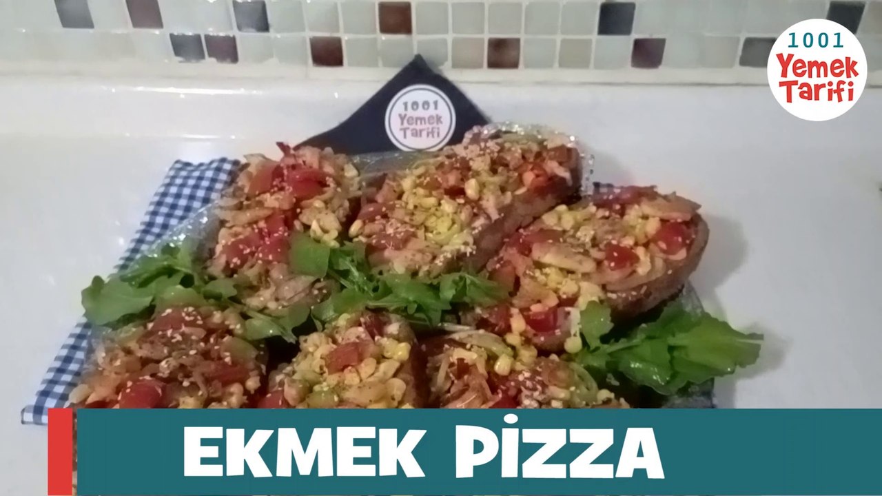 ✅TAVUKLU: EKMEK PİZZA