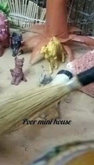 Miniature cooking recipes/ Mini village mud house