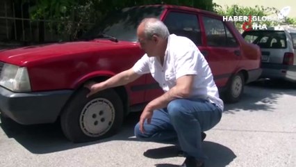 Mahalleliye kesik lastik şoku: "Bu insanlara ne yaptık da malımıza zarar verdiler?"