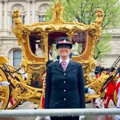 Penny Lancaster had to keep “pinching” herself while on duty during King Charles' coronation