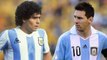 DIEGO MARADONA VS LIONEL MESSI 