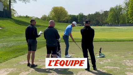 L'échauffement de Victor Perez - Golf - USPGA