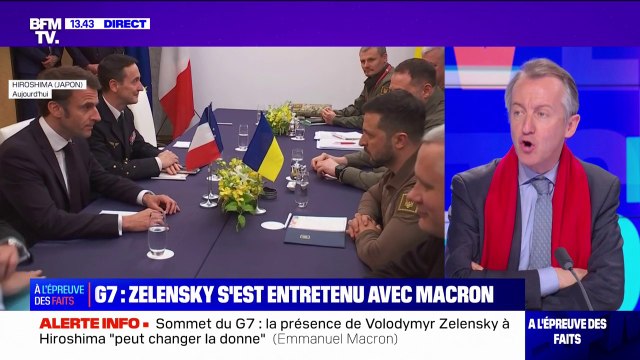 G7 à Hiroshima: Volodymyr Zelensky s'est entretenu avec Emmanuel Macron