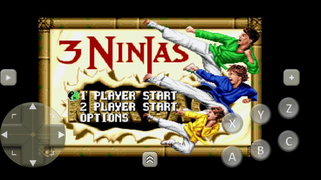 3 Ninjas Kick Back, Sega CD, 1994 game review, intro, demo play, 10 minutes of gameplay
