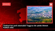 Türkiye'nin yerli otomobili Togg'un ilk sahibi Ahmet Kalkan oldu