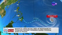 Bagyo sa labas ng PAR, posibleng maging typhoon o super typhoon, ayon sa PAGASA | GMA Integrated News Bulletin