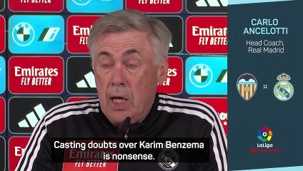Ancelotti slams 'nonsense' doubts over Benzema
