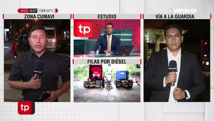 Transporte público y pesado deben peregrinar en busca de diésel en Santa Cruz