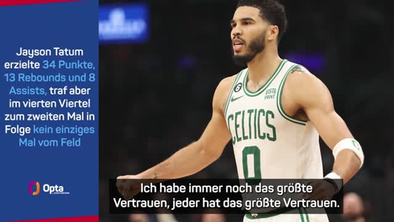 Tatum nach 0:2: 'Sind noch nicht erledigt'
