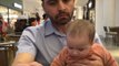 Adorable baby girl desperately wants dad to share fries with her *CUTENESS OVERLOAD*
