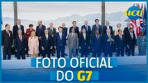Lula participa de foto oficial com líderes membros do G7