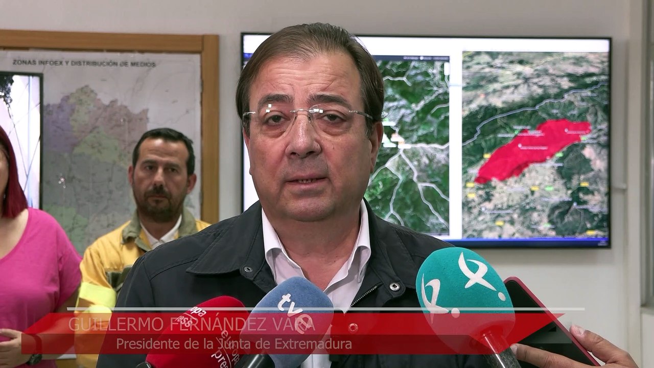 El incendio en Las Hurdes y Gata tiene una "evolución favorable"