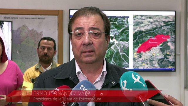 El incendio en Las Hurdes y Gata tiene una evolución favorable