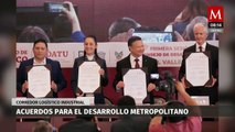 Sheinbaum, Alfredo del Mazo y Julio Menchaca firman acuerdos para el desarrollo del Valle de México