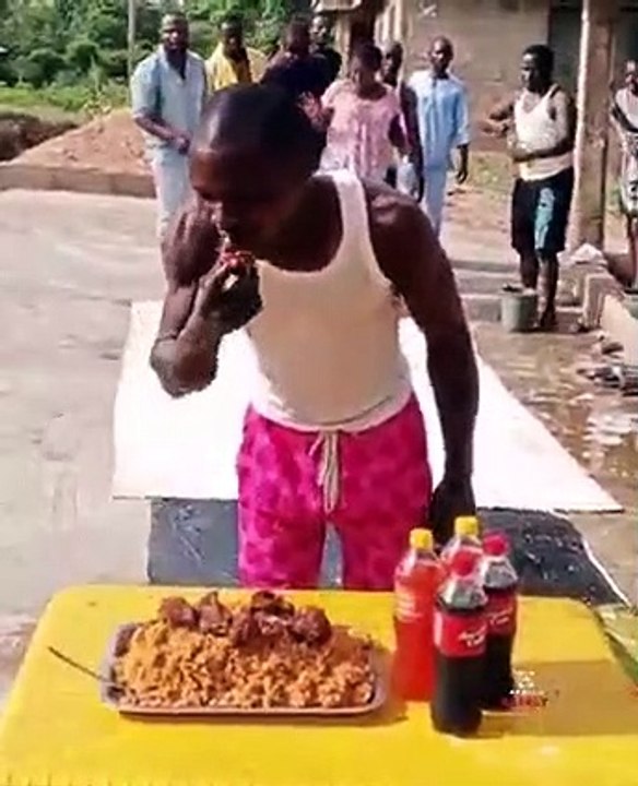 Funiest way to challenge to eat food